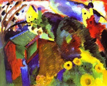  kandinsky pintura al %c3%b3leo - Jardín Murnau Wassily Kandinsky